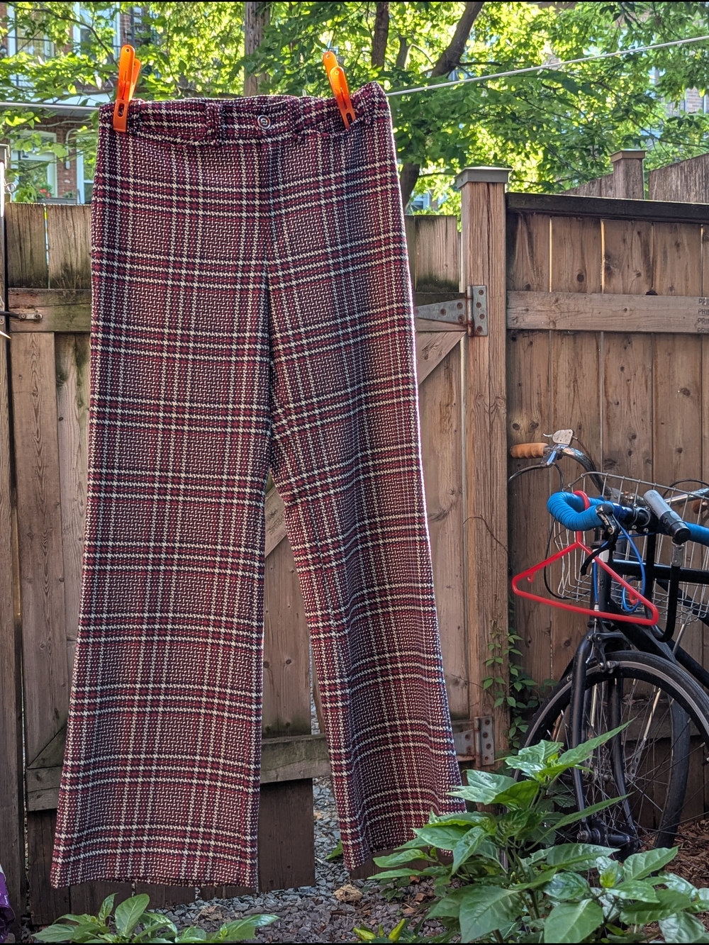 Maeve by Anthropologie Plaid Wide-Leg Trousers – US 8